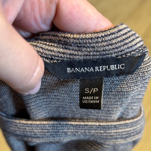 Banana Republic Brown Striped Long Sleeve Tee-EUC - Picture 3 of 3